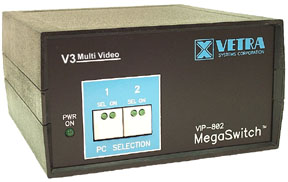 front view of VIP-802-KMD3-DE KVM DVI switch
