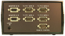 rear view of VIP-802-V2 Video Switch