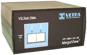 front view of VIP-802-D2-DE Dual-Head DVI Video switch