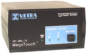 VIP-802-V-TS 2 port touch screen monitor switch