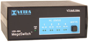 USB-804-KMV3 4 port dual-head USB KVM Switch