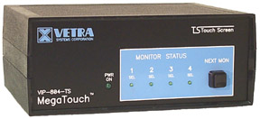 VIP-804-V-TS 4 port Touch Screen Monitor Switch