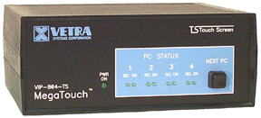 VIP-804-KMV-TS 4 port Touch Screen KVM Switch