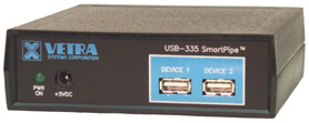 USB-335 RS-232 to USB Keyboard Protocol Converter w/ 2 port hub