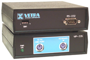 VIP-335 RS-232 to PS/2 Keyboard Protocol Converter
