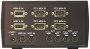 VIP-802-KMV2 KVM Switch (rear view)