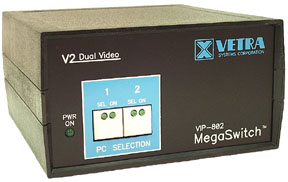 front view of VIP-802-KMD2-DE KVM DVI switch