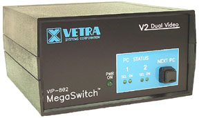 Front of VIP-802-KMD2 KVM Switch