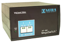 VIP-802-KMV4-DE Quad-Head KVM Switch