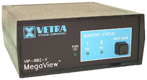 VIP-802-V 2 port video monitor switch