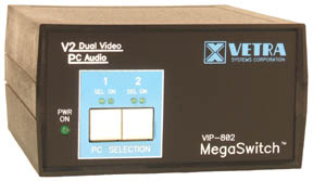 VIP-802-KMAV2-DE Dual-Head KVM Switch w/ audio