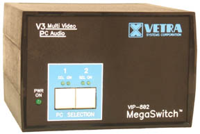 VIP-802-KMAV3-DE Multi-Head KVM Switch w/ audio