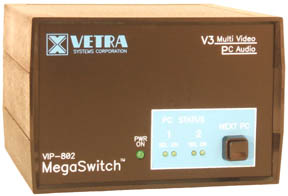 VIP-802-KMAV3 Multi-Head KVM Switch w/ audio