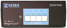 VIP-804-KMV-TS 4 port Touch Screen KVM Switch