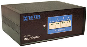 VIP-804-KMV4-DE 4 port quad head KVM switch
