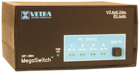 VIP-804-KMAV3 Multi-Head KVM Switch w/ audio