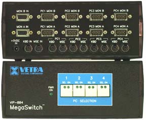 VIP-804-KMV2-DE Dual-Head KVM Switch