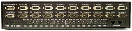 VIP-808-KMV-TS 8 port touch screen KVM switch