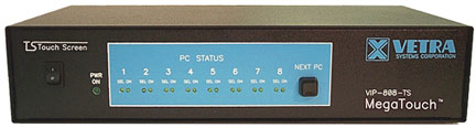 VIP-808-KMV-TS 8 port Touch Screen KVM Switch