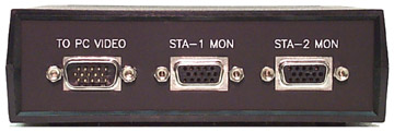 rear view of VIP-882-V 2 Monitor Video Splitter