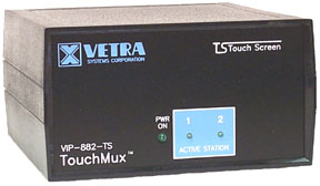VIP-882-KMV-TS Dual Workstation Touch Technology KVM Splitter