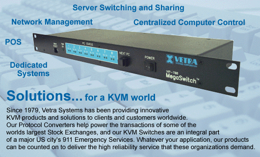 VIP-708-KMV 8 port KVM switch